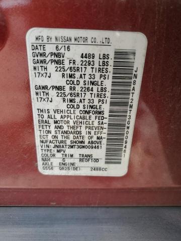 2016 NISSAN ROGUE S - JN8AT2MT3GW009461