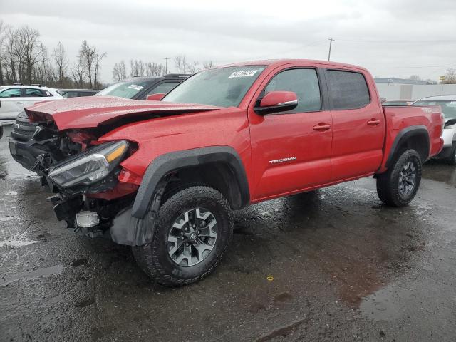 TOYOTA TACOMA DOU 2020 red  gas 3TMCZ5AN9LM300115 photo #1