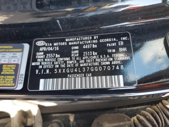 2016 KIA OPTIMA EX - 5XXGU4L37GG070748