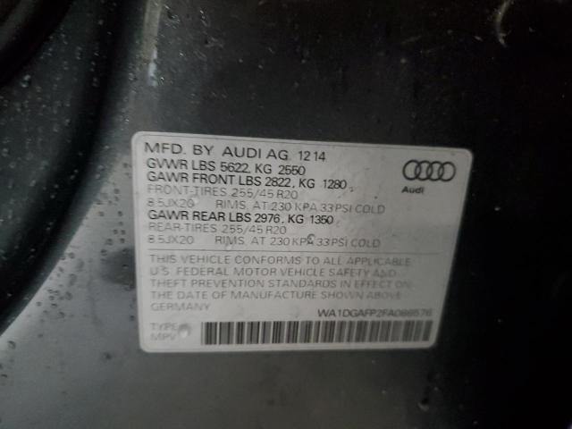 2015 AUDI Q5 PREMIUM - WA1DGAFP2FA086576