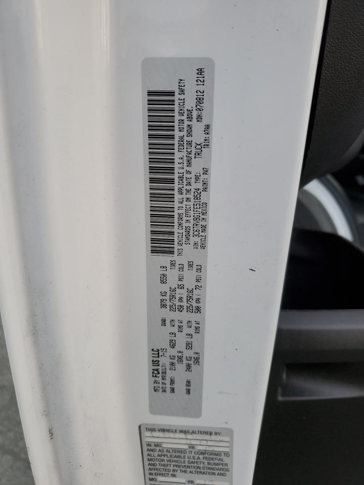 Lot #3030689093 2015 RAM PROMASTER