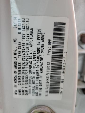 2015 ACURA RDX TECHNO - 5J8TB4H51FL000113