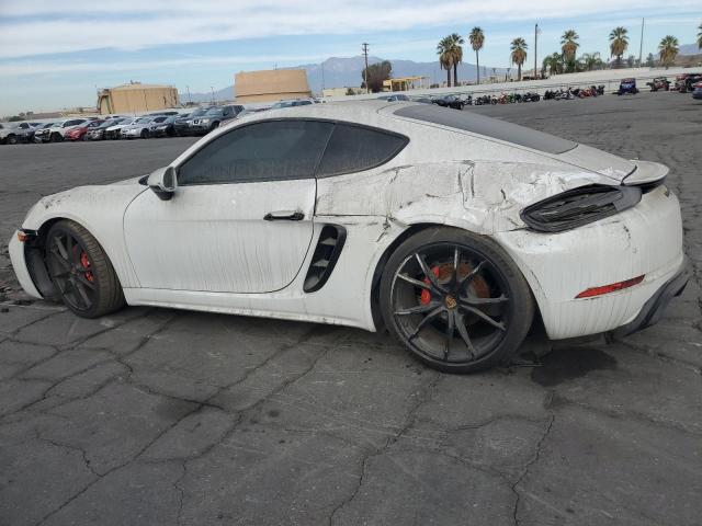 PORSCHE CAYMAN S 2019 white  gas WP0AB2A86KS278407 photo #3