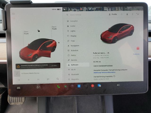 2021 TESLA MODEL 3 - 5YJ3E1EB3MF035590