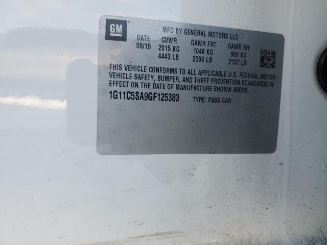 2016 CHEVROLET MALIBU LIM - 1G11C5SA9GF125383