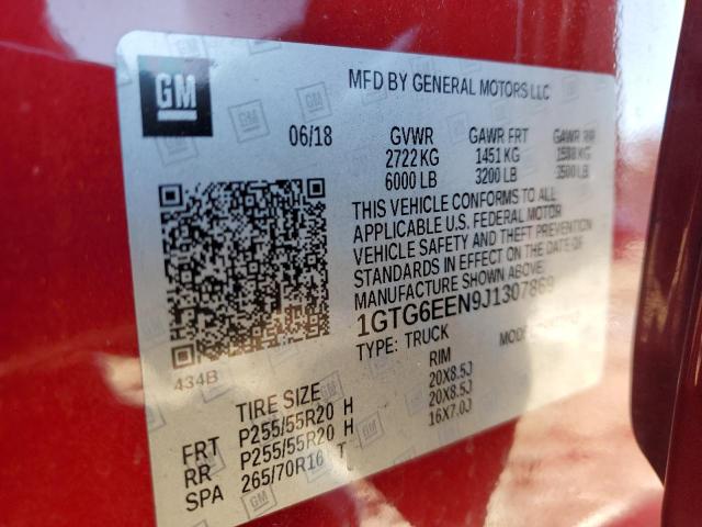 2018 GMC CANYON DEN 1GTG6EEN9J1307869