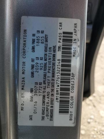 2016 MAZDA 3 TOURING - JM1BM1W77G1322548