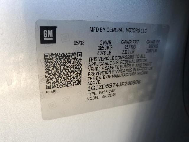 2018 CHEVROLET MALIBU LT - 1G1ZD5ST4JF240806