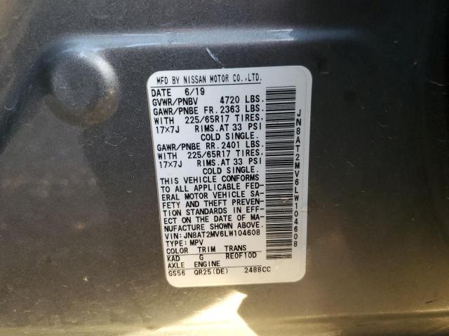 2020 NISSAN ROGUE S - JN8AT2MV6LW104608