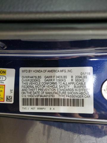 2018 HONDA ACCORD TOU - 1HGCV2F94JA012763