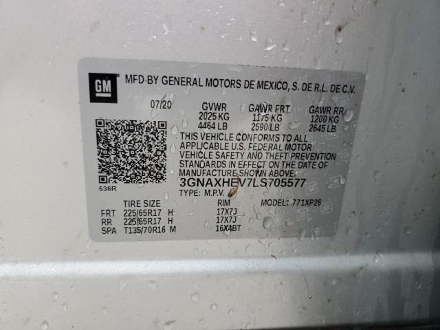 2020 CHEVROLET EQUINOX LS - 3GNAXHEV7LS705577