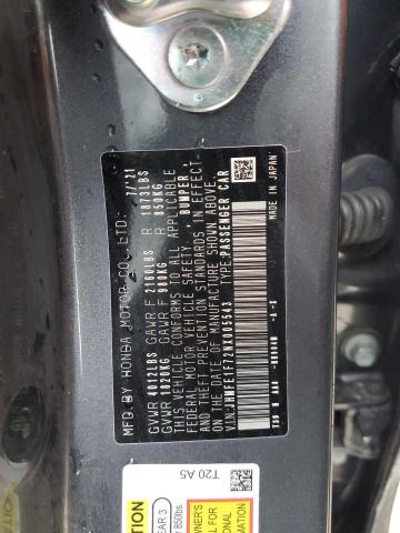 2022 HONDA CIVIC EX - JHMFE1F72NX005543