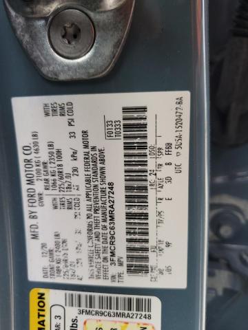 2021 FORD BRONCO SPO 3FMCR9C63MRA27248