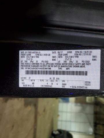 2017 FORD ESCAPE SE - 1FMCU0GD1HUE94198