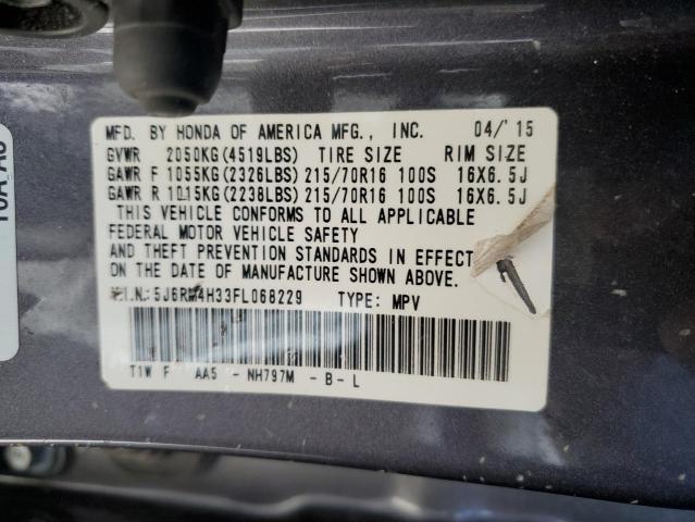 2015 HONDA CR-V LX - 5J6RM4H33FL068229