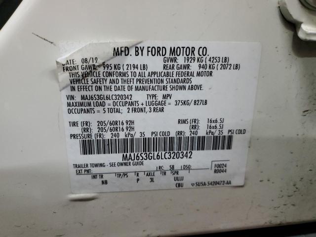 2020 FORD ECOSPORT S - MAJ6S3GL6LC320342