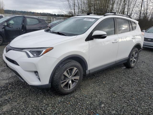 TOYOTA RAV4 XLE 2017 white  gas 2T3RFREV8HW672992 photo #1