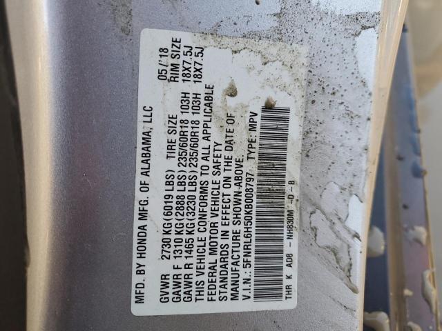 2019 HONDA ODYSSEY EX - 5FNRL6H50KB008797