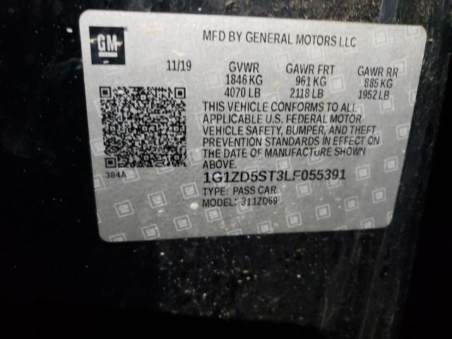 2020 CHEVROLET MALIBU LT - 1G1ZD5ST3LF055391