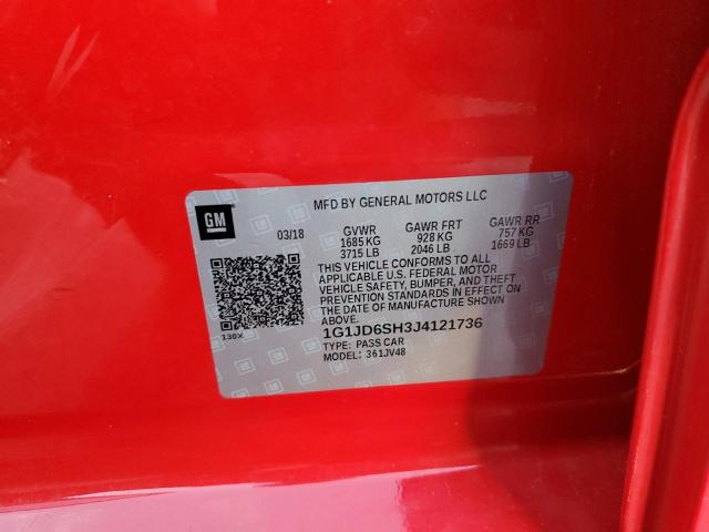 2018 CHEVROLET SONIC LT #3287684036