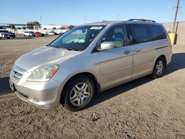 HONDA ODYSSEY EX 2007 silver  gas 5FNRL38767B097881 photo #1