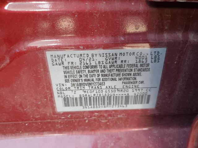 2021 NISSAN SENTRA SR - 3N1AB8DV8MY273463