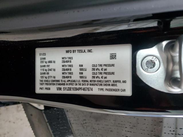 2023 TESLA MODEL 3 - 5YJ3E1EB4PF467674