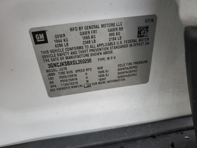 2016 CHEVROLET TRAX LS - 3GNCJKSBXGL260298