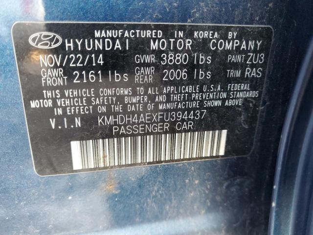 2015 HYUNDAI ELANTRA SE - KMHDH4AEXFU394437