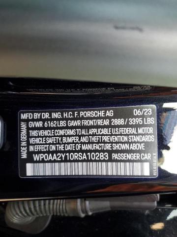 2024 PORSCHE TAYCAN WP0AA2Y10RSA10283