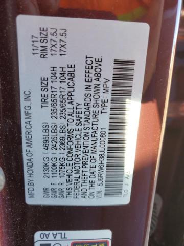 2018 HONDA CR-V LX - 5J6RW6H38JL000801
