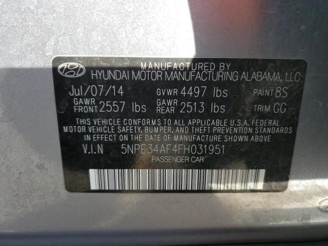 2015 HYUNDAI SONATA SPO - 5NPE34AF4FH031951