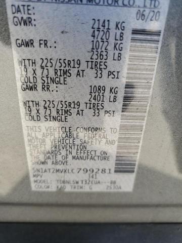 2020 NISSAN ROGUE S - 5N1AT2MVXLC799281