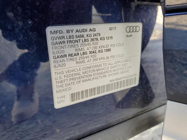 VIN WA1BNAFYXJ2004795 2018 AUDI Q5 no.13