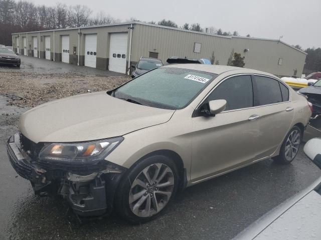 HONDA ACCORD LX 2013 gold  gas 1HGCR2F33DA220542 photo #1