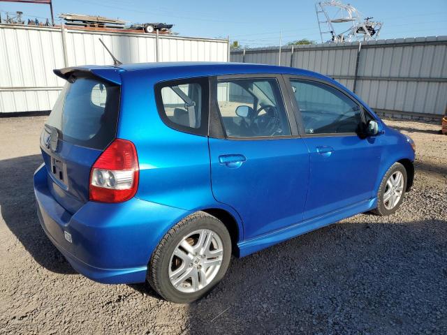 HONDA FIT SPORT 2008 blue  gas JHMGD38648S004841 photo #4