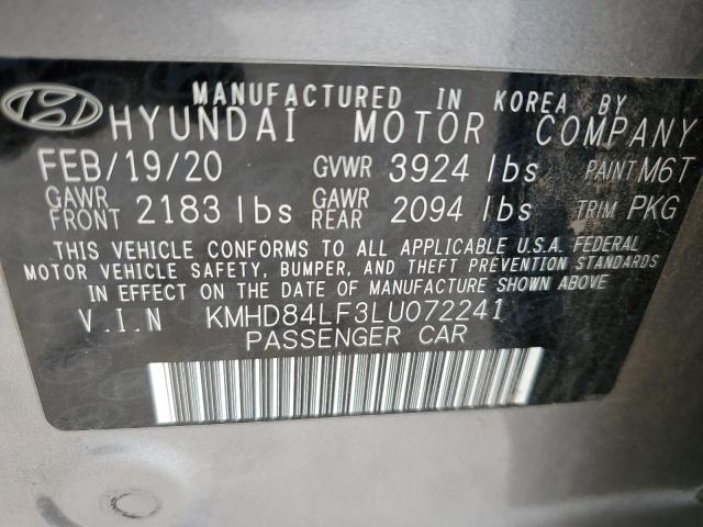 2020 HYUNDAI ELANTRA SE - KMHD84LF3LU072241