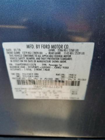 VIN 1FAHP2F89JG113578 2018 FORD ALL MODELS no.12