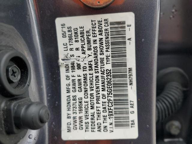 2016 HONDA CIVIC EX - 19XFC2F75GE062352