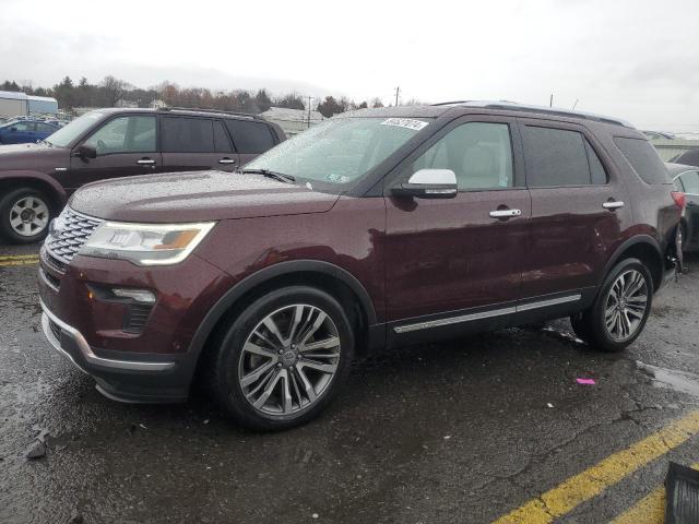 FORD EXPLORER P 2018 maroon  gas 1FM5K8HT6JGC79763 photo #1