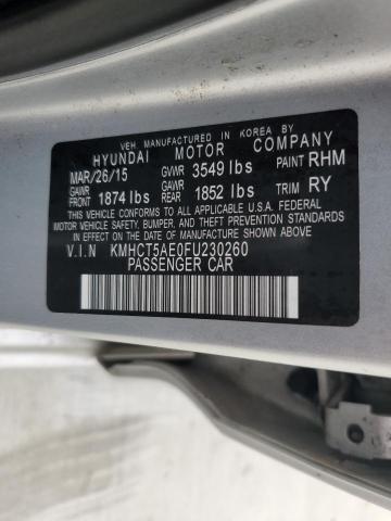 2015 HYUNDAI ACCENT GS KMHCT5AE0FU230260