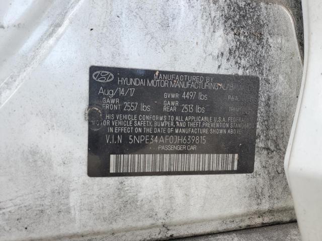 VIN 5NPE34AF0JH639815 2018 HYUNDAI SONATA no.13