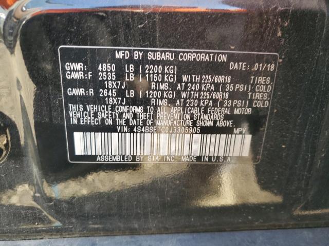 2018 SUBARU OUTBACK TO - 4S4BSETC0J3305905