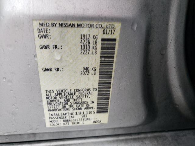 2017 NISSAN ALTIMA 2.5 - 1N4AL3AP2HC191185