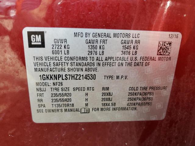 2017 GMC ACADIA DEN - 1GKKNPLS7HZ214530