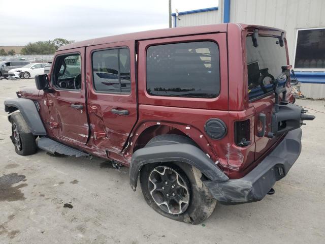 JEEP WRANGLER U 2021 burgundy  gas 1C4HJXDNXMW718219 photo #3