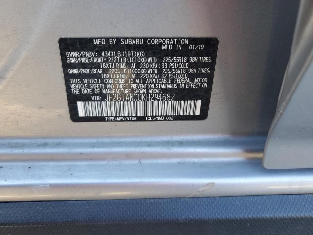 2019 SUBARU CROSSTREK - JF2GTANC0KH294682
