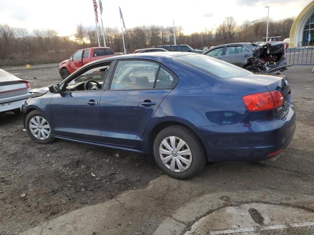 VOLKSWAGEN JETTA BASE 2014 blue  gas 3VW2K7AJ8EM323488 photo #3