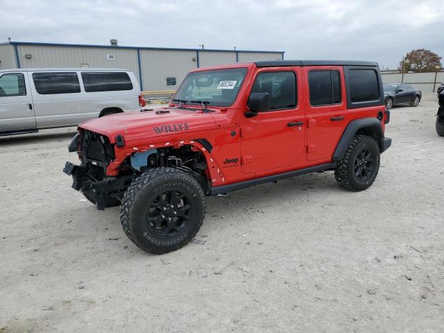 JEEP WRANGLER S 2023 red  gas 1C4HJXDG3PW584885 photo #1