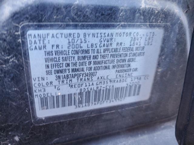 VIN 3N1AB7AP0FY349907 2015 NISSAN SENTRA no.12